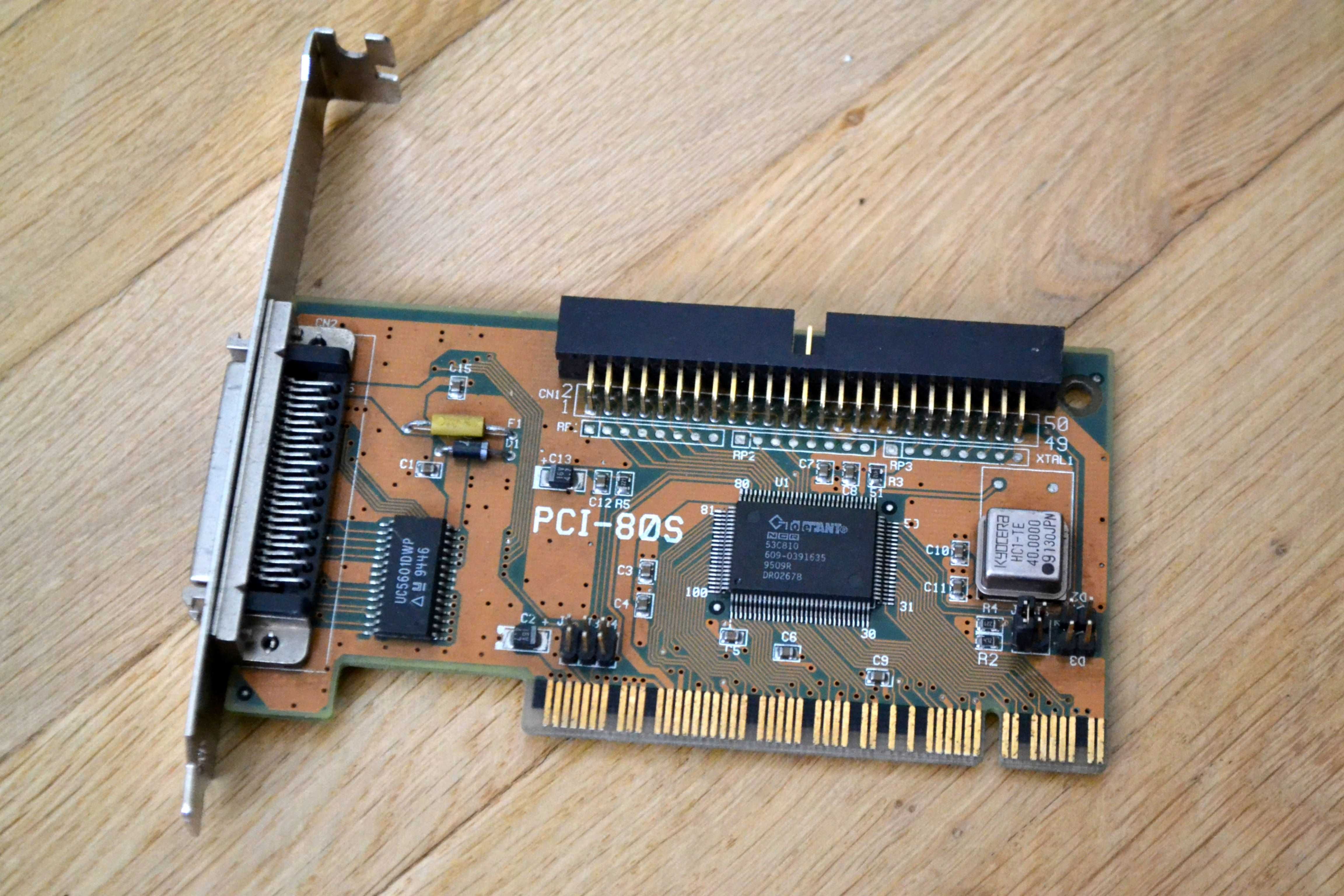 kontroler SCSI NCR 53C810 (Symbios Logic) PCI interface DOS Windows 3
