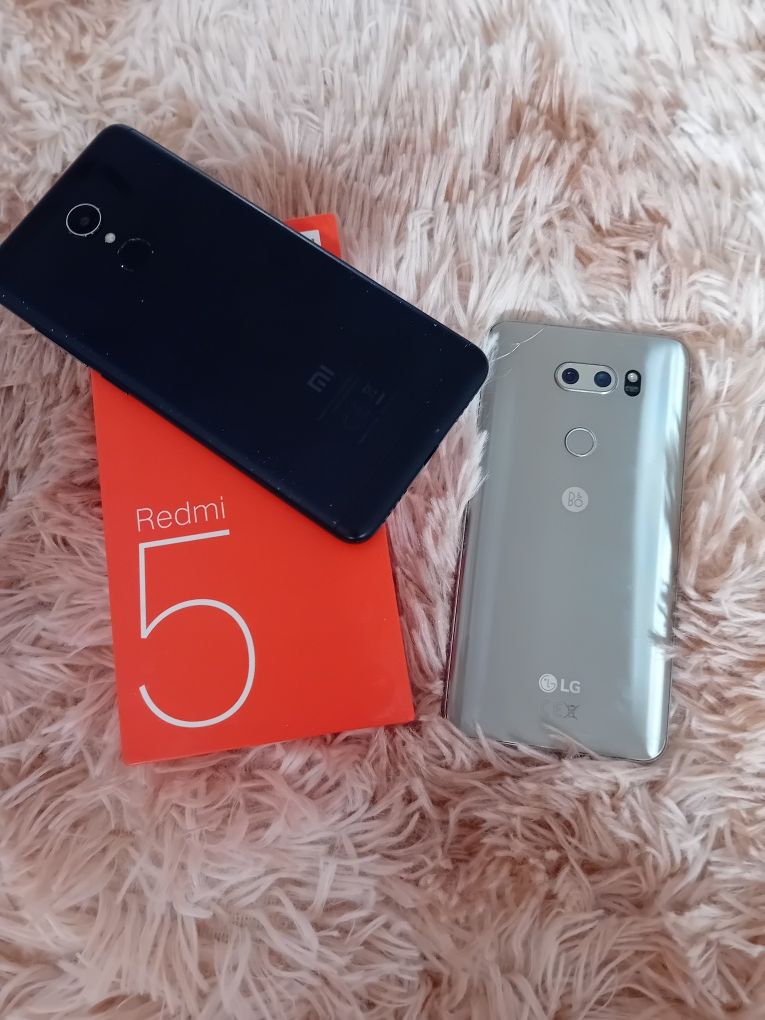 Telefony LG i Redmi 5 zestaw