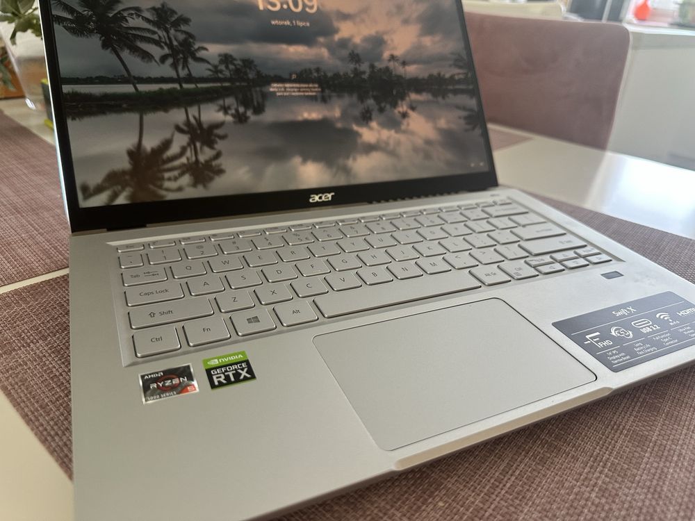 Acer Swift X 14” Ryzen 5 / 16GB / RTX 3050 - stan bardzo dobry