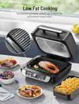 Grill kontaktowy i frytkownica na gorące powietrze 12 w 1 3,7 L