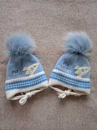 Зимові шапки для близнюків