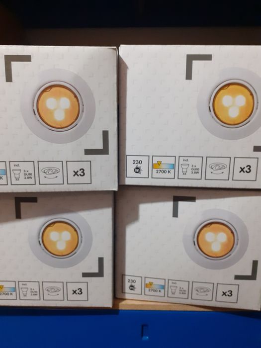 Oczka LED GU10 białe. 12 szt.