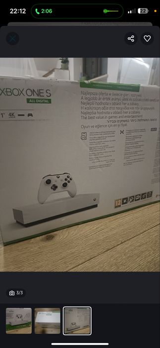 Konsola Xbox one plus pad do xboxa one plus 3 gry