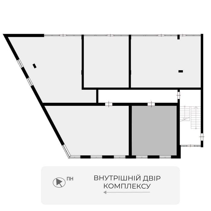 1-кімнатна квартира | GRAND HILLS | Ужгород, новобудова - GH 1.01