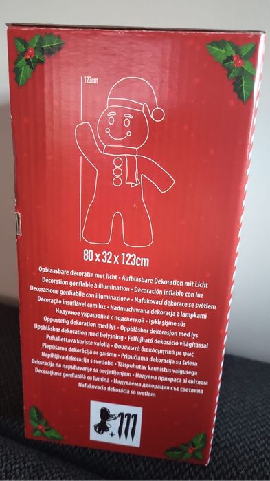 Dmuchany świecacy Gwiazdor