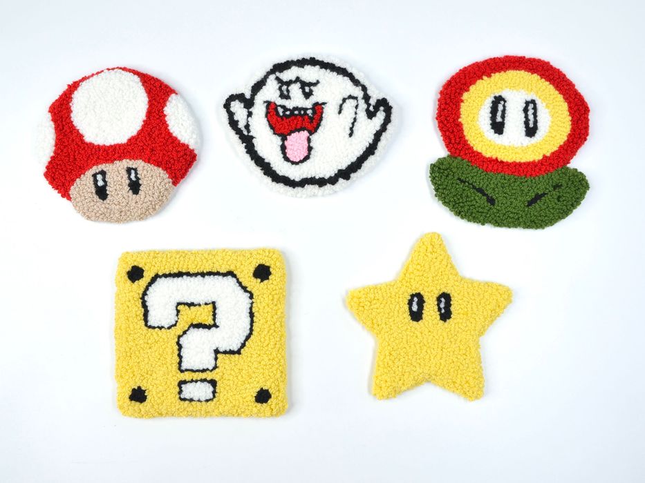 Підставка під чашку/свічку/декор Super Mario міні коврик, Handmade