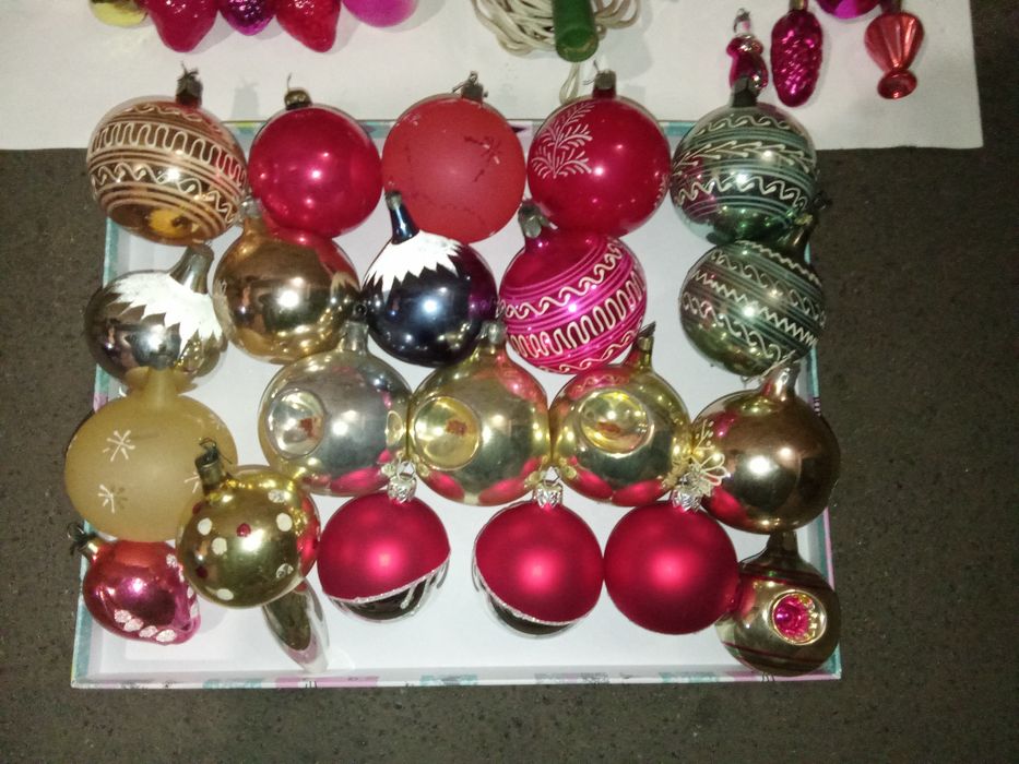 Новогодние ёлочные игрушки СССР