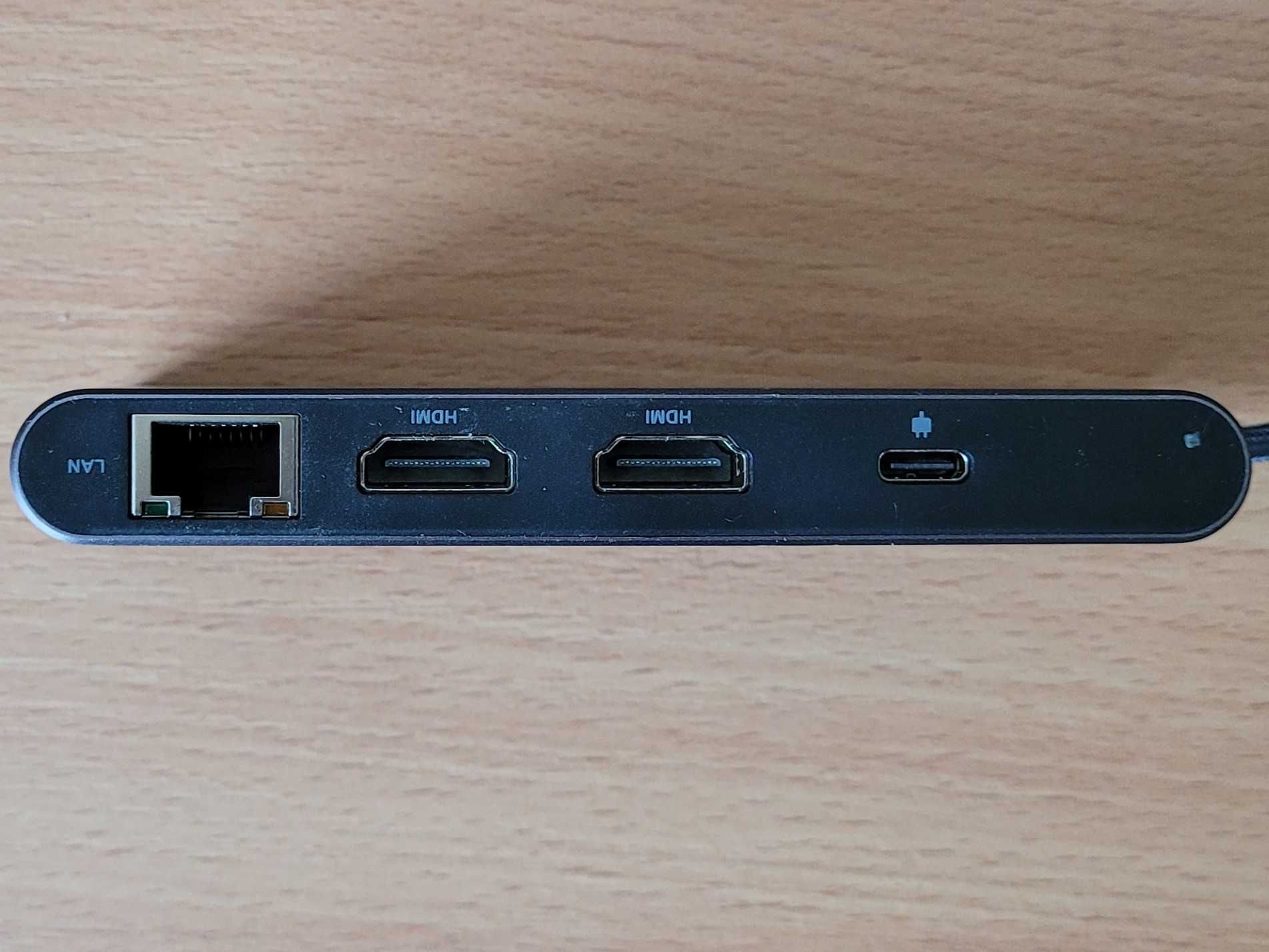 Stacja dokująca USB-C 8w1 NOVOO NHM8D-141F z 2x HDMI 4K 60Hz