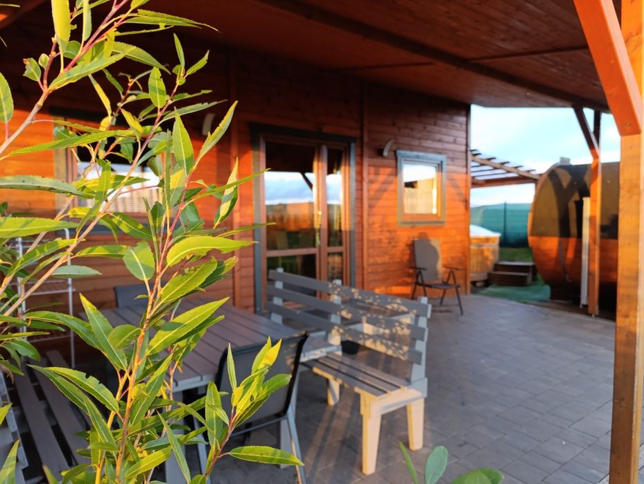 domek na Kaszubach kaszuby jacuzzi, balia, sauna beczka gorąca
