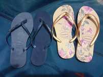 2 pares de chinelos havaianas  tam 35/36 NOVOS