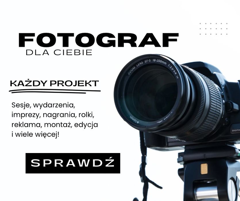Forograf zdjęcia sesja nagranie film reklama rolka promicja