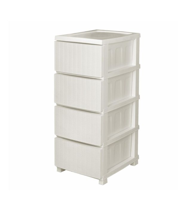 Комод білий, комод сірий ротанг