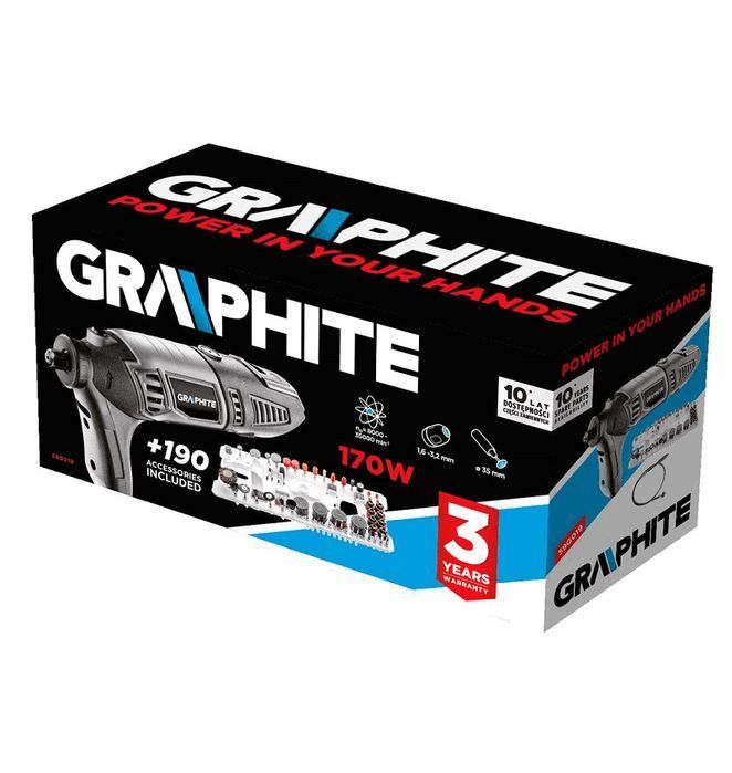 Miniszlifierka 170W, Obroty 8000/35000 Min1 Graphite