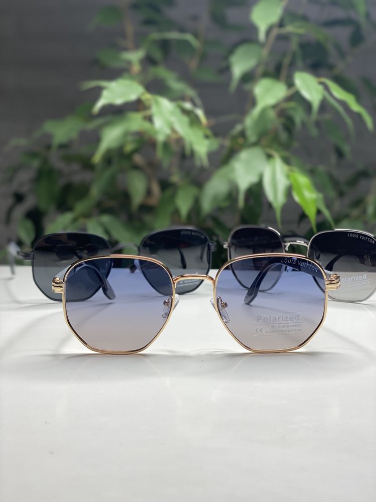 Солнцезащитные очки Louis Vuitton фигурные Polarized Антиблик hexagona