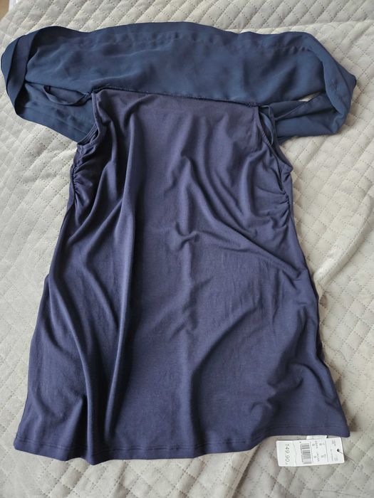 Bluzka elegancka z szalowym dekoltem rozm. S