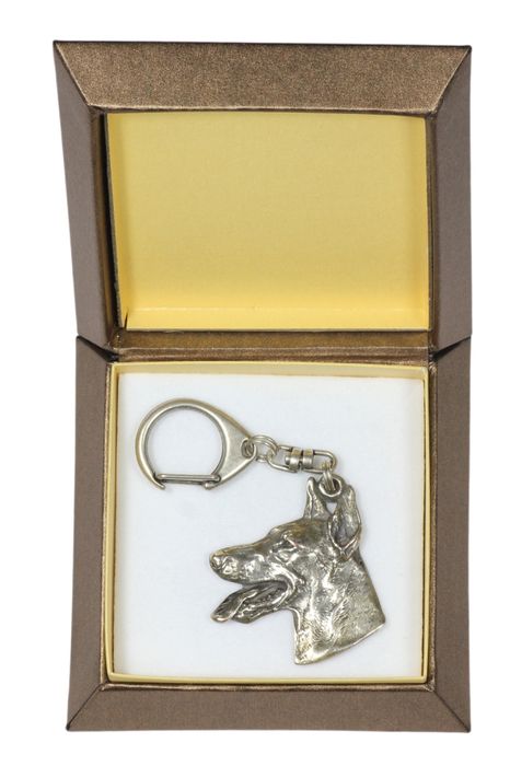 Doberman brelok w pudełku Art-Dog