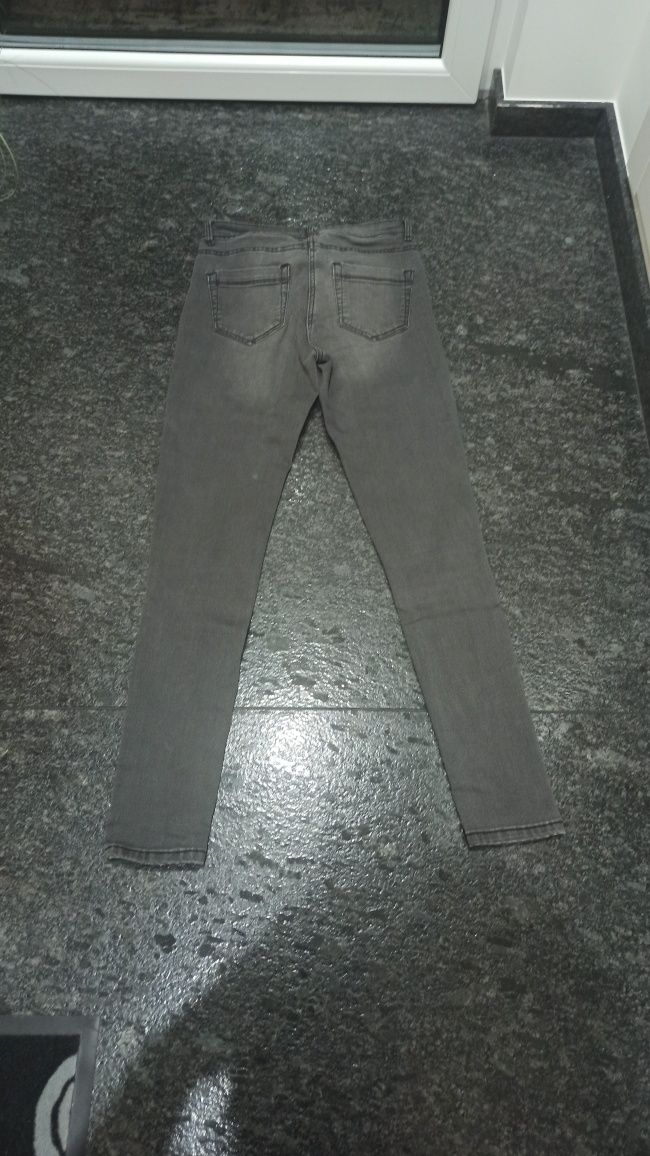 Spodnie jeansy czarne rozmiar 38