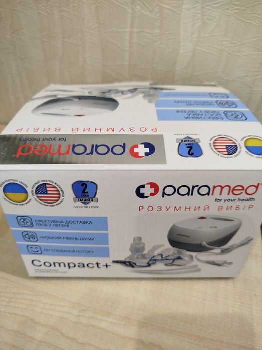 Компресорний інгалятор (небулайзер) Paramed Compact +