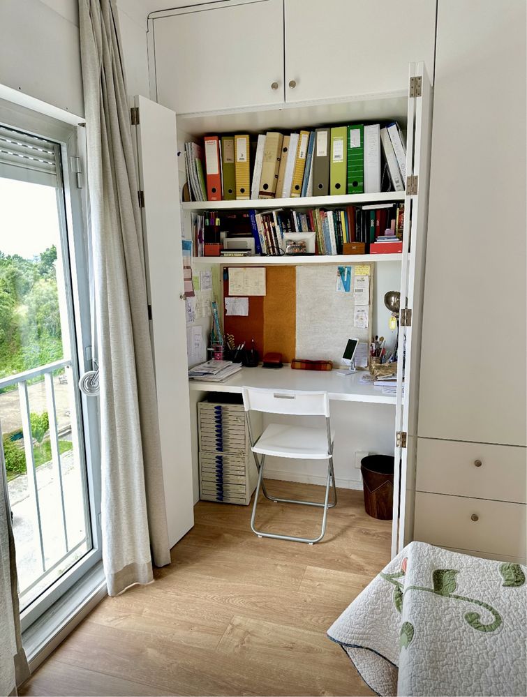 Quarto luminoso em T3 de ambiente tranquilo