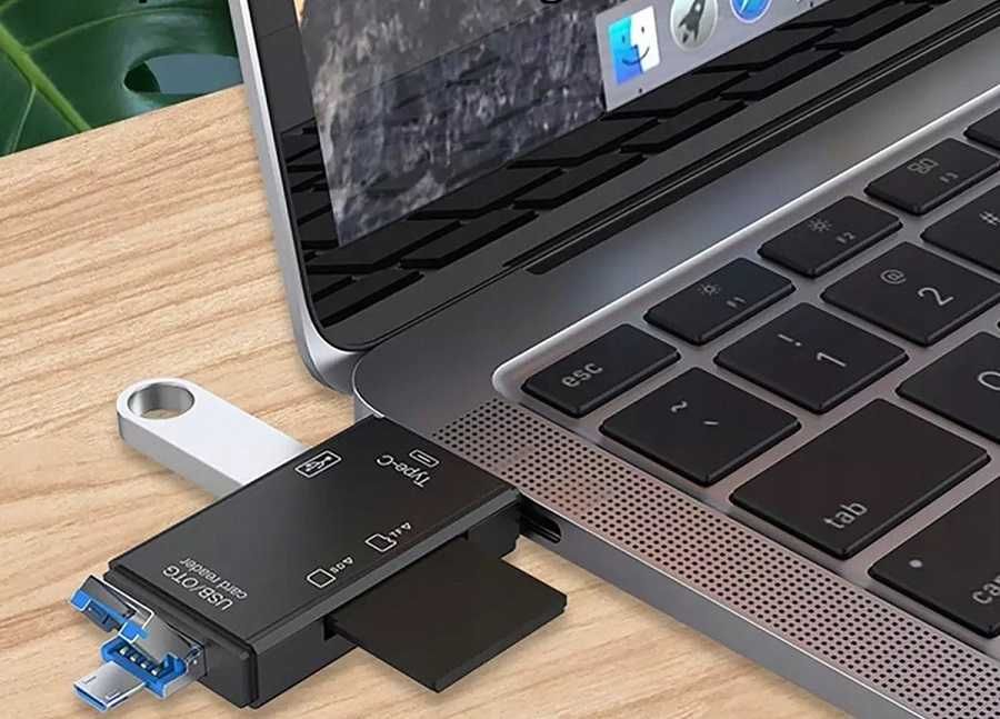 Multi Czytnik kart pamięci 5w1 USB C Pendrive OTG *VideoPlay Wejherowo