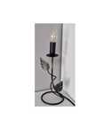Lampka biurkowa KWIAT LIŚCIE metal retro vintage metaloplastyka