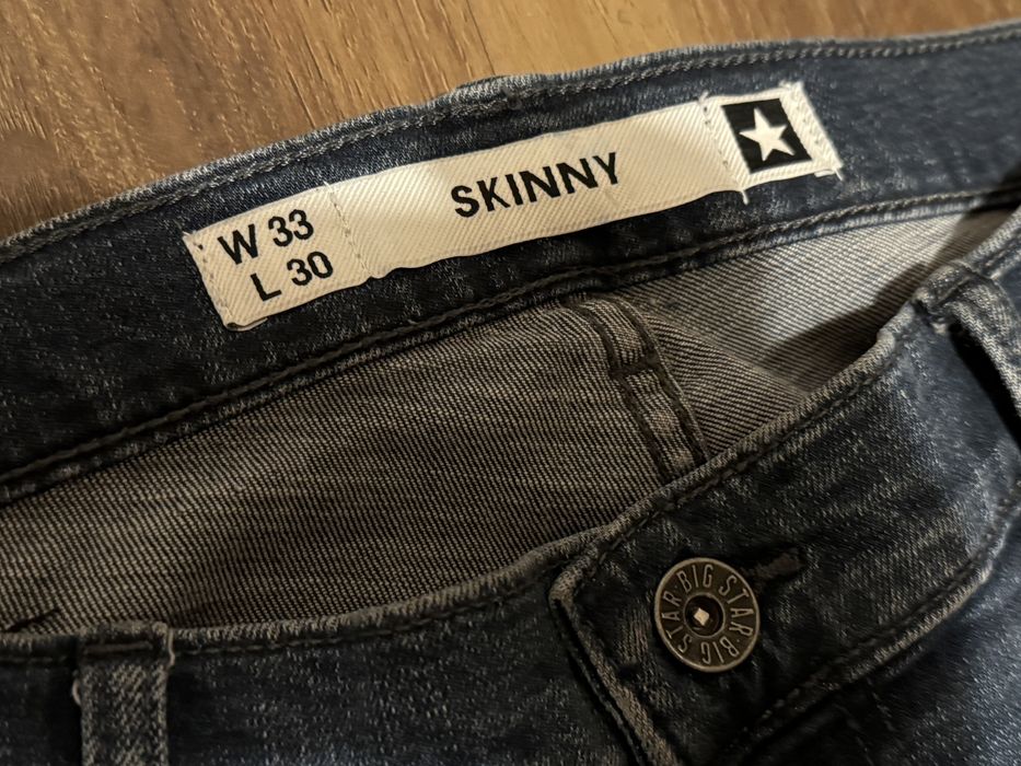 Spodnie męskie rurki Big Star Skinny W33 L30