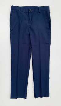 Spodnie H&M Eleganckie 134 cm 8 9 lat Granatowe Wizytowe