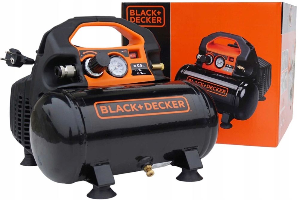 Kompresor bezolejowy BLACK+DECKER 8bar 6L