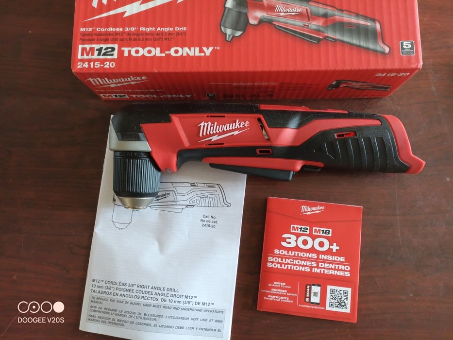 Milwaukee 2415-20 m12 Right Angle Drill
