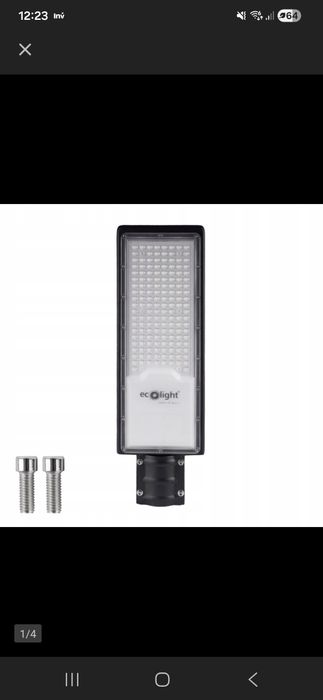 Lampa LED Zewnętrzna Ogrodowa Mocna 150W 5000K 13500lm Zimna I