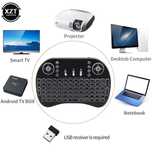 Mini Teclado com Touchpad Sem Fio 2.4G Plug & Play