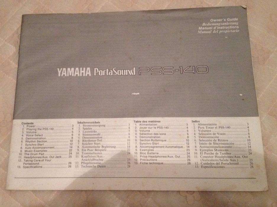 Órgão Yamaha PSS-140