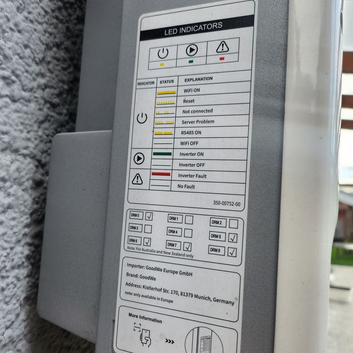 Falownik goodwe gw5k-dt 2 letni