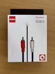Kabel RCA, phono, z uziemieniem, 1,5m dlugosci