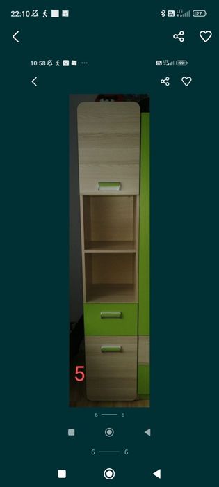 Meblościanka, szafa, komoda