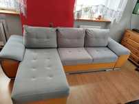 Narożnik sofa łóżko szare firmy Baryga