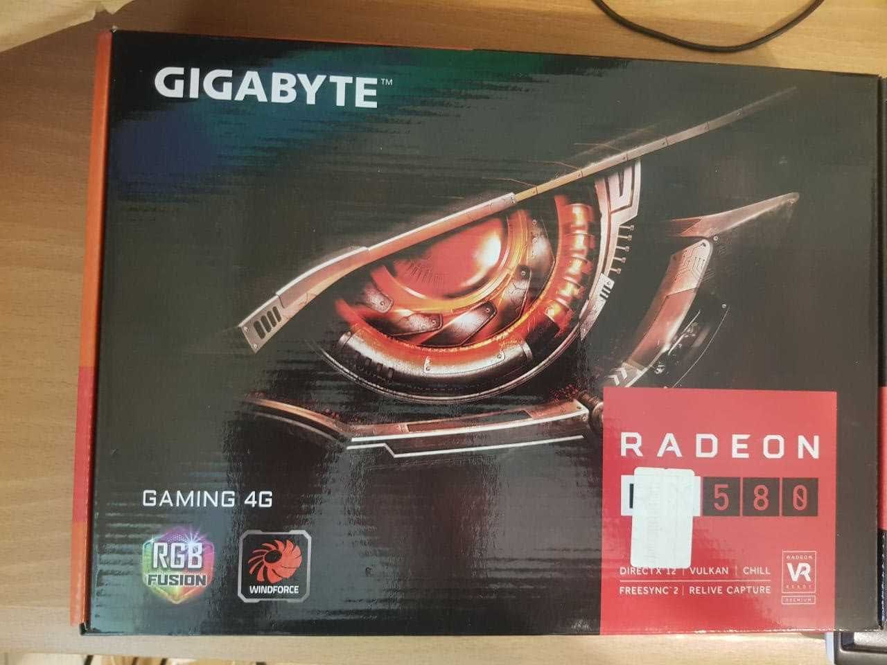 Видеокарта rx580 gigabyte 4gb