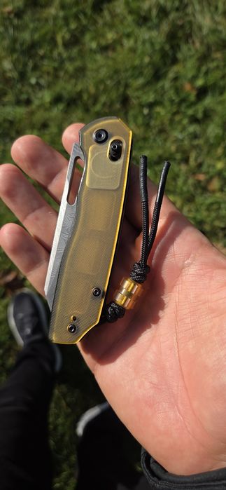 Nóż Kansept Knives Tenable Shard Damascus Amber edc damast