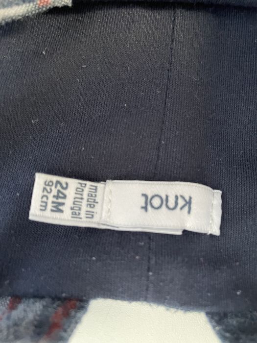 Calças Jardineiras Knot 92cm/2-3 anos com forro