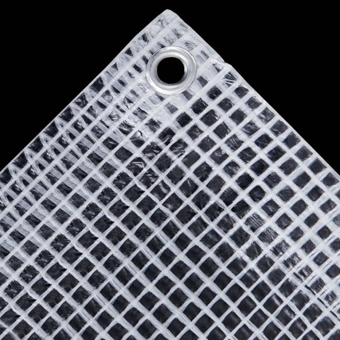 vidaXL Plandeka Leno, 140 g/m², 4x6 m, biała