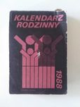 kalandarz 1988 zdzierak oryginalny podwójny
