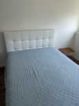 Cama de casal 1,40 e colchão La Redoute