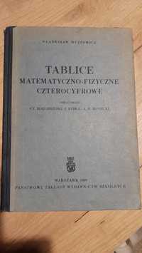 Książka naukowa - tablice mat-fiz 4 cyfrowe