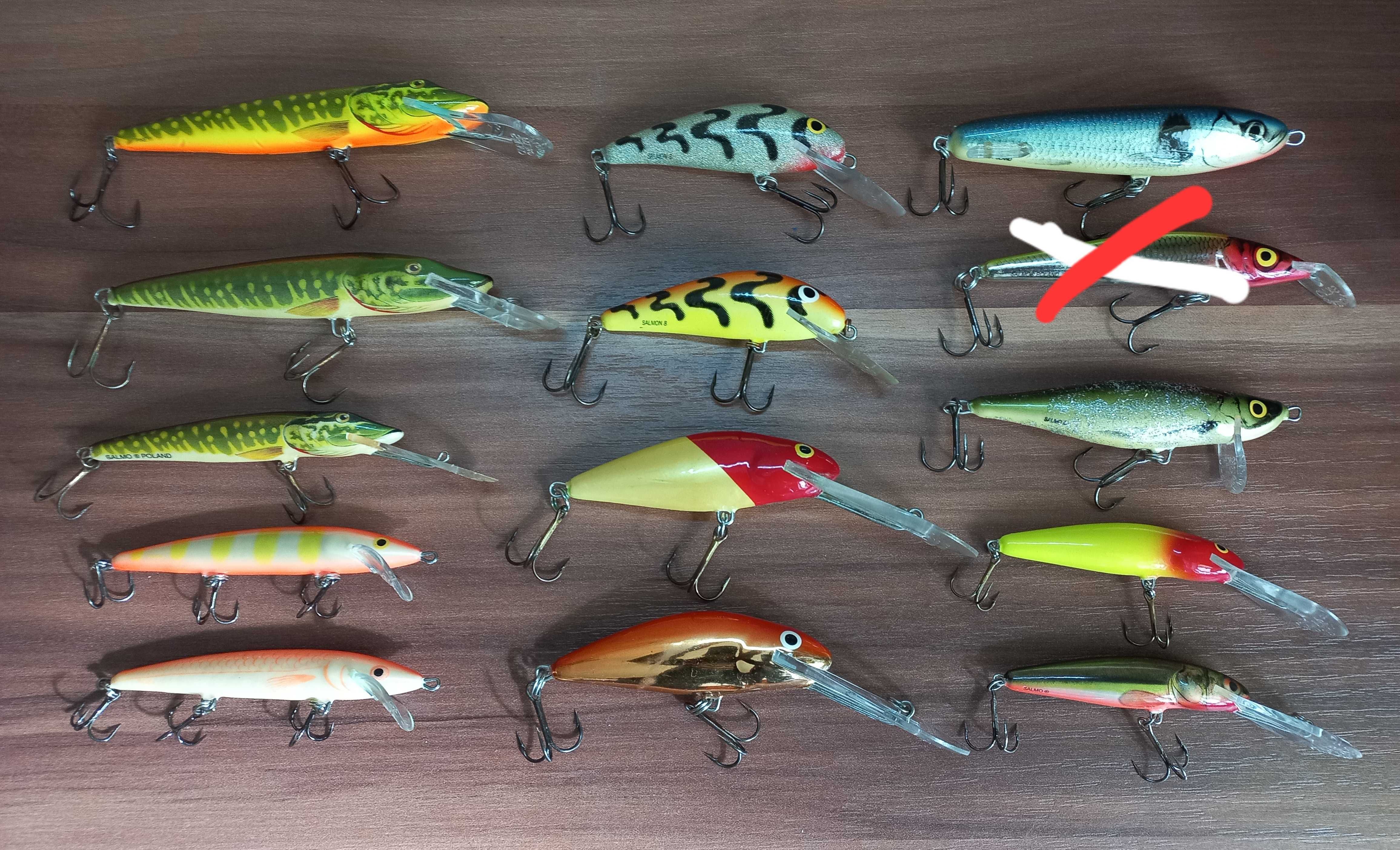 Woblery Salmo Minnow Slider Salmon Boxer Sweeper Perch Pike
