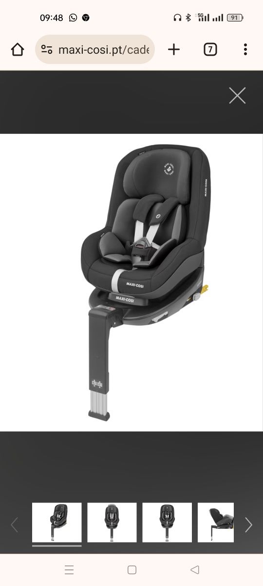 Cadeira auto bebeconfort 2 way Pearl com isofix