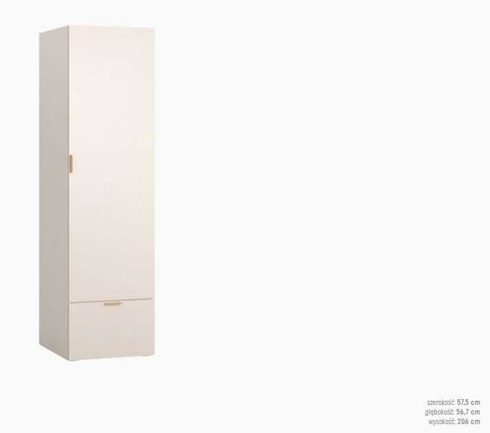 Szafa 1-drzwiowa 4You Fresh, kolor: piaskowy beż, szer. 58cm wys.206cm