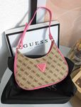 Женская сумка Guess хобо на плечо  Гесс багет