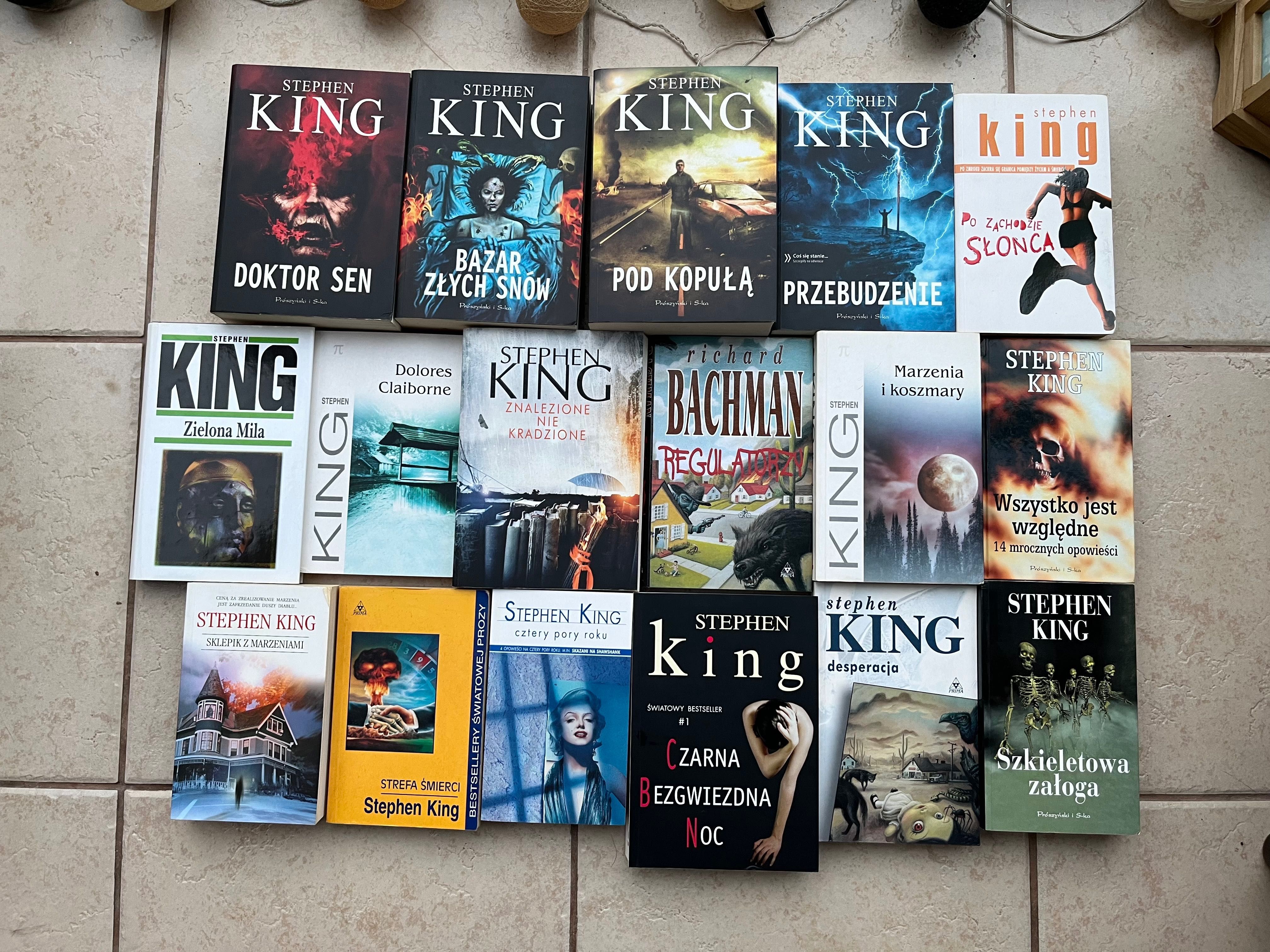 17x Stephen King zestaw książek