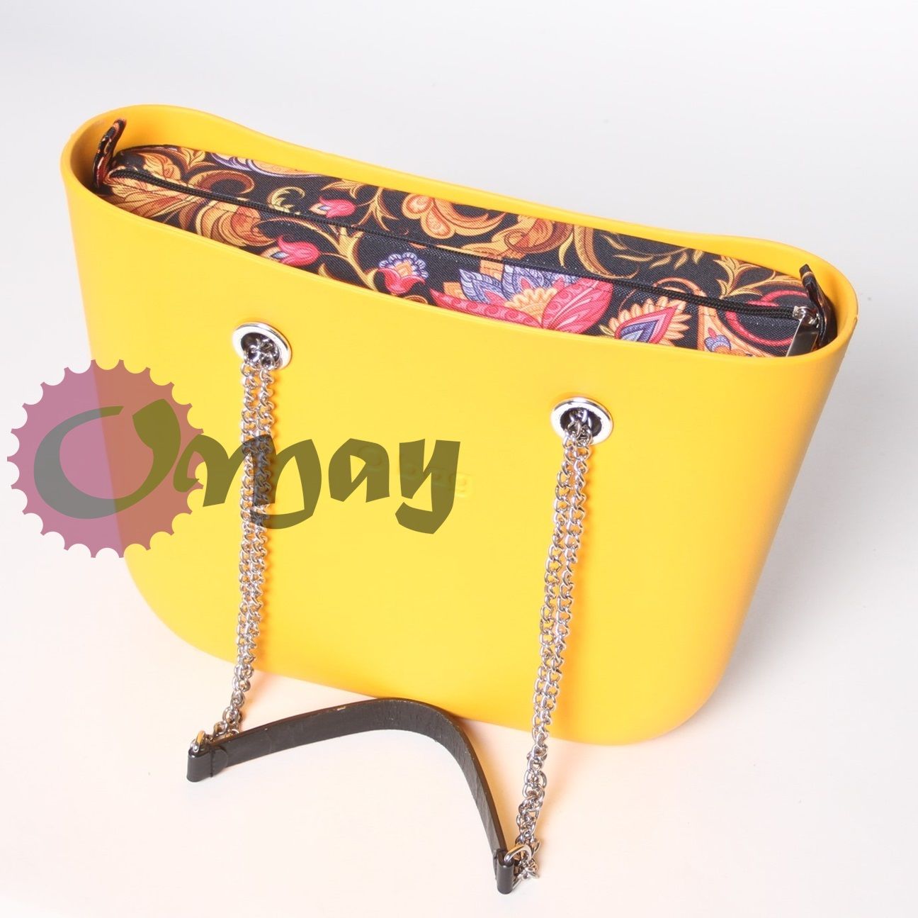 organizer do OBAG MINI orient paisley czarny 2 kieszenie VIP OMAY