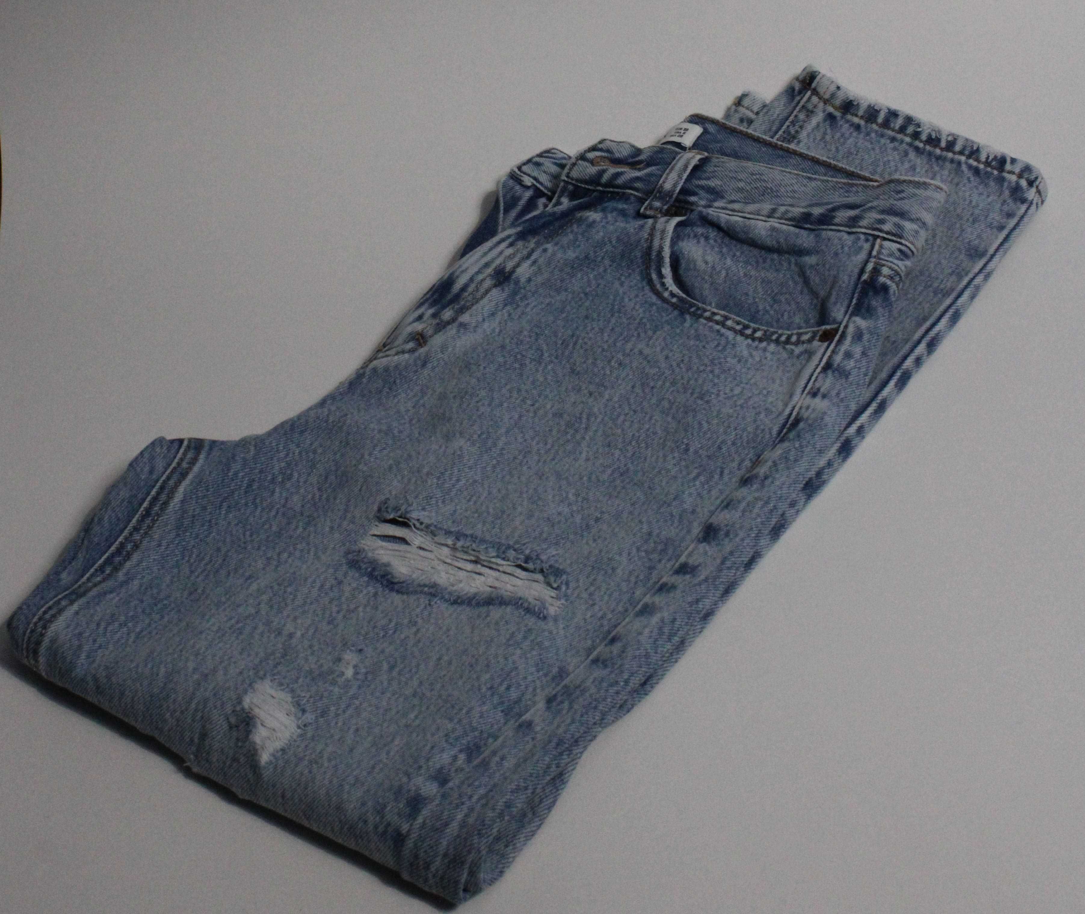 Jeans ganga azul médio